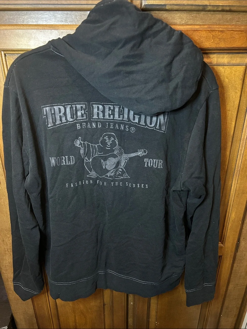 True Religion black zip